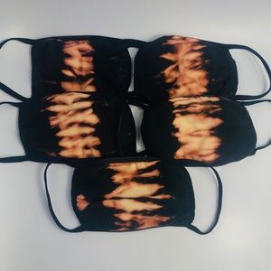 Bleached Cotton Washable Black New Face Mask